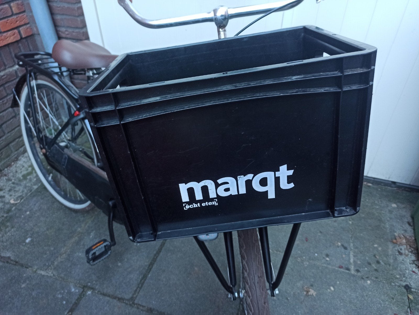 Fietskrat Zwart, Gebruikt, Minder dan 20 kg, Overige typen, Ophalen of Verzenden