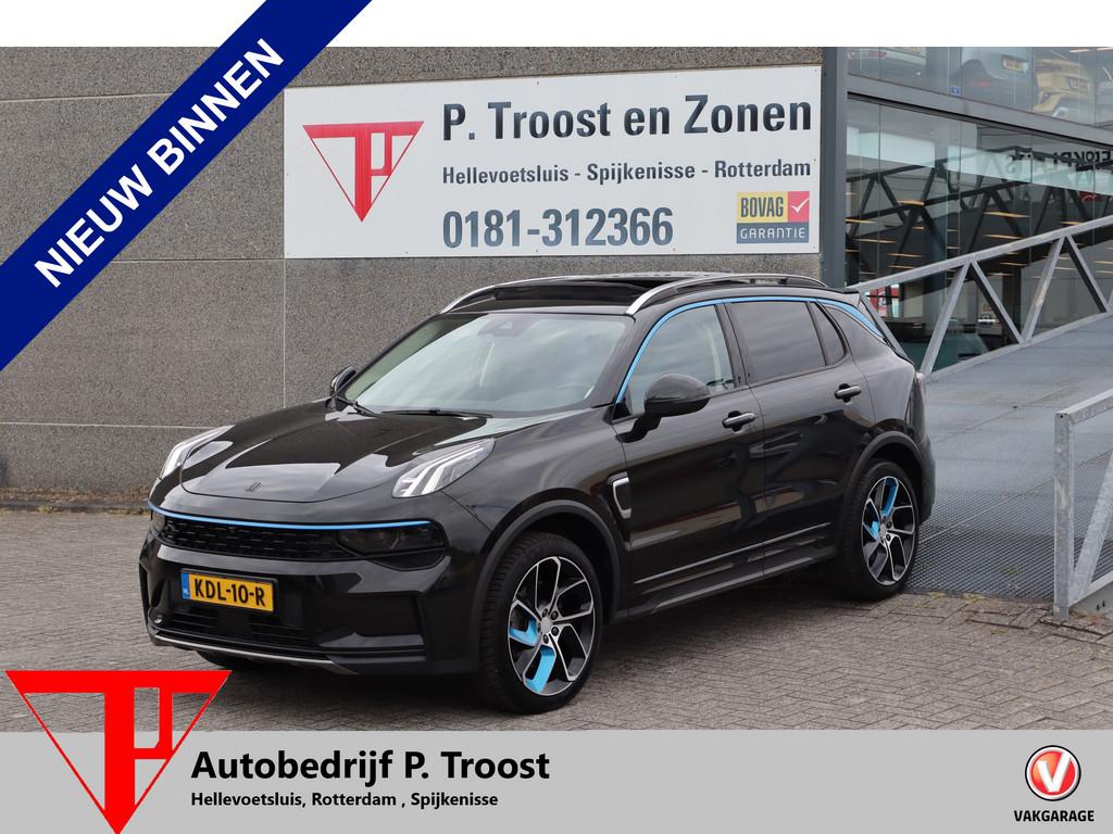 Lynk & Co 01 1.5 Panoramadak/360 Camera/Keyless/Lane assis, Auto's, Lynk & Co, 12 maanden, Stof, Zwart, Plug-in hybride