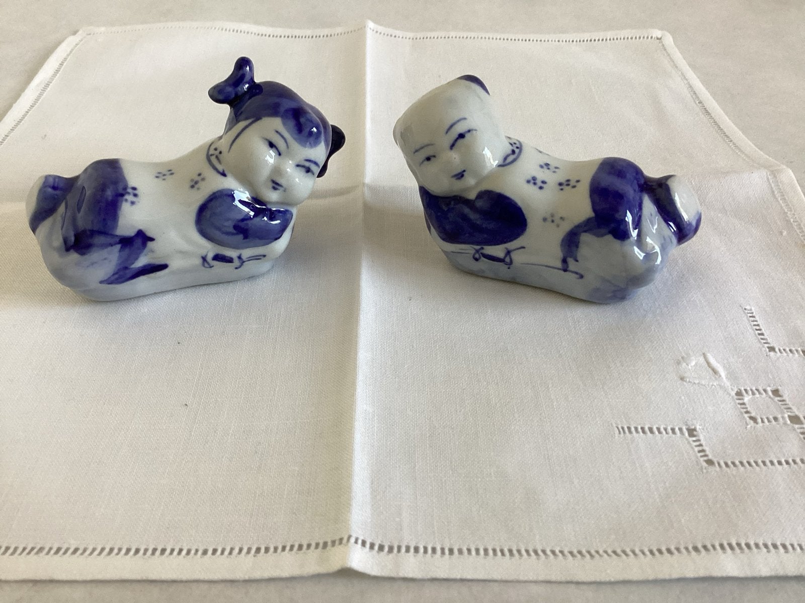 2 Chinese porseleinen chopstick leggers stokjesleggers, Antiek en Kunst, Ophalen of Verzenden