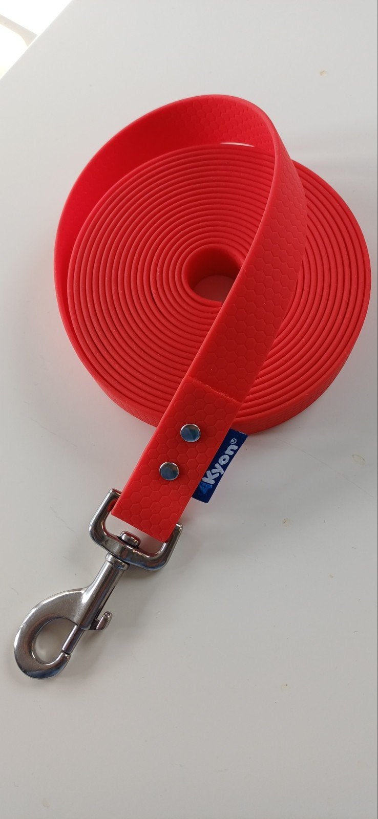 Hondenriem 3 meter - rood - sleeplijn - anti-slip - 25mm, Hasselt, Info@4kyon.com, Hondenriem, Nieuw