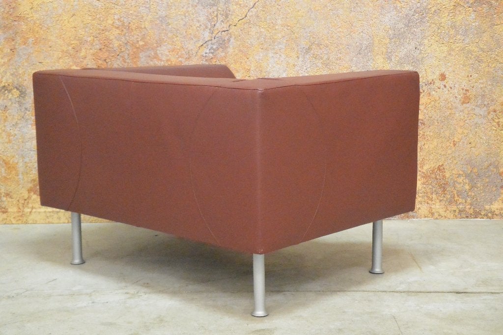 ZGAN leren Montis Nindes design fauteuil/loveseat, Huis en Inrichting, Montis, Montis, 75 tot 100 cm, Ophalen of Verzenden