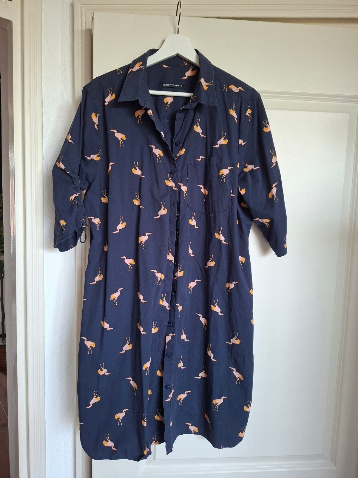 Expresso lange blouse met vogelprint - Maat 46 (valt als 44), Maat 42/44 (L), Ophalen of Verzenden, Gedragen, Onder de knie