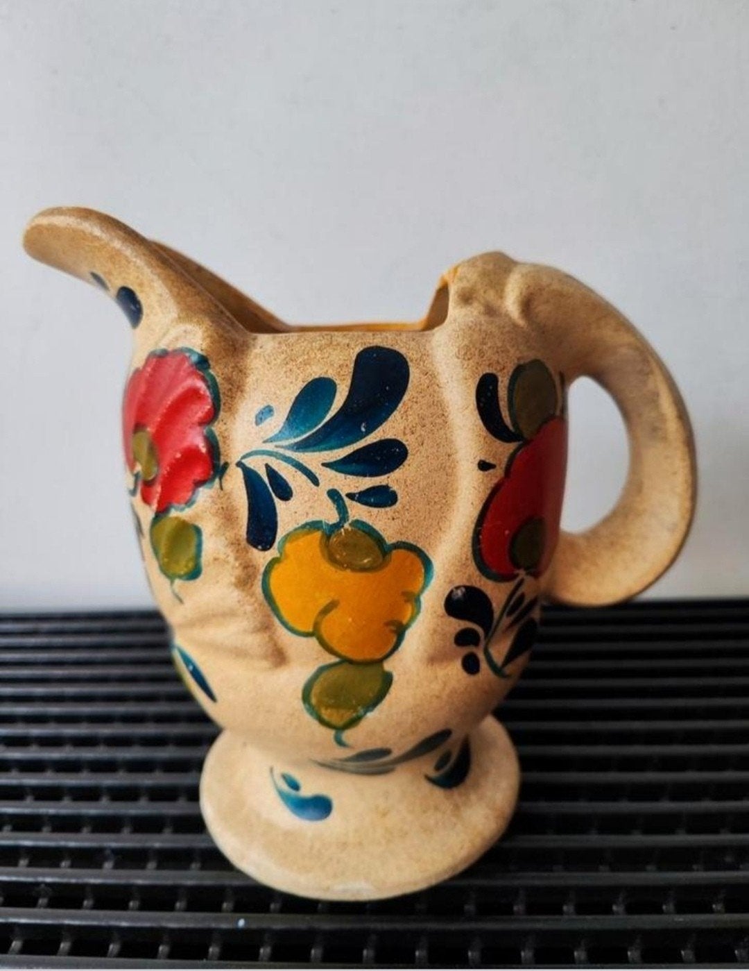 Midcentury Duits handgeschilderd snavelkannetje, 17 cm, Ophalen of Verzenden