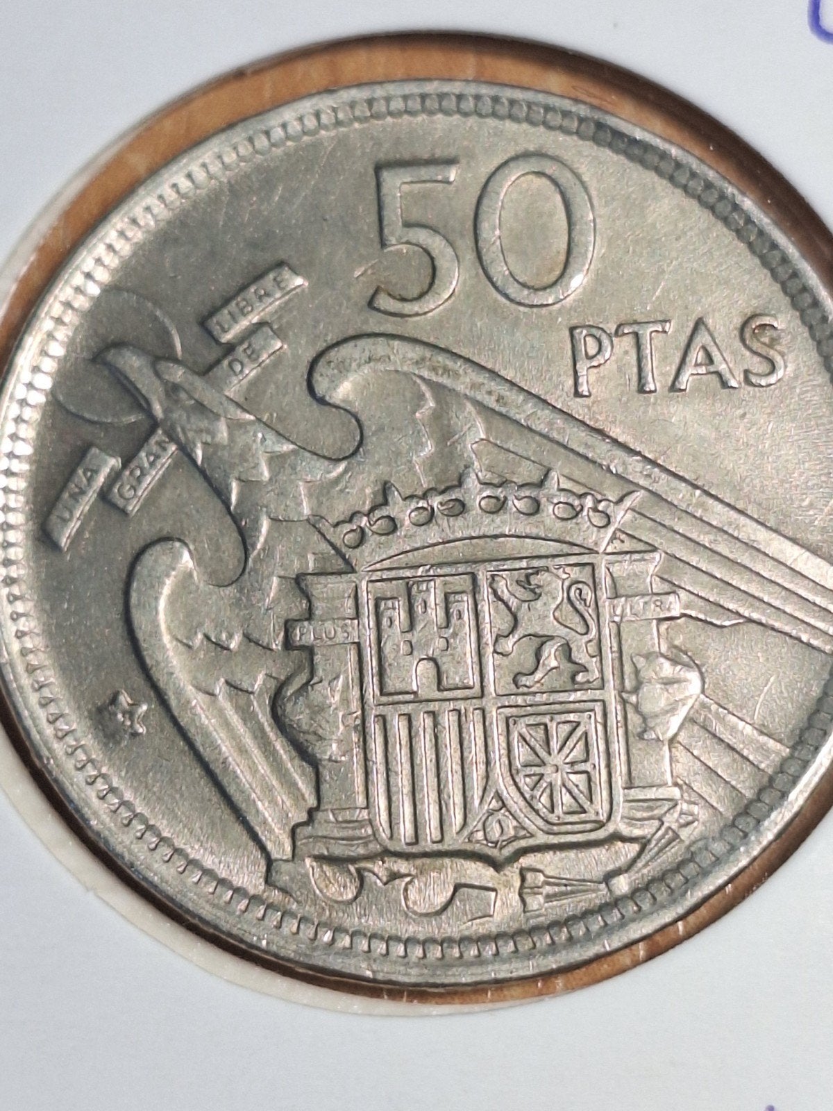 SPANJE 25 pesetas 1957 (#218), Ophalen of Verzenden, Overige landen, Losse munt