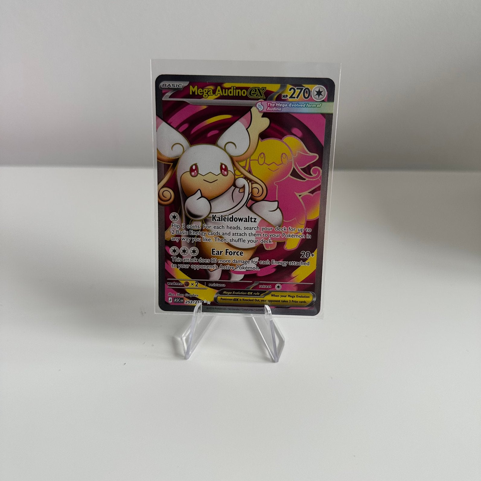 Ascended Heroes - Mega Audino ex 253, Ophalen of Verzenden, Zo goed als nieuw
