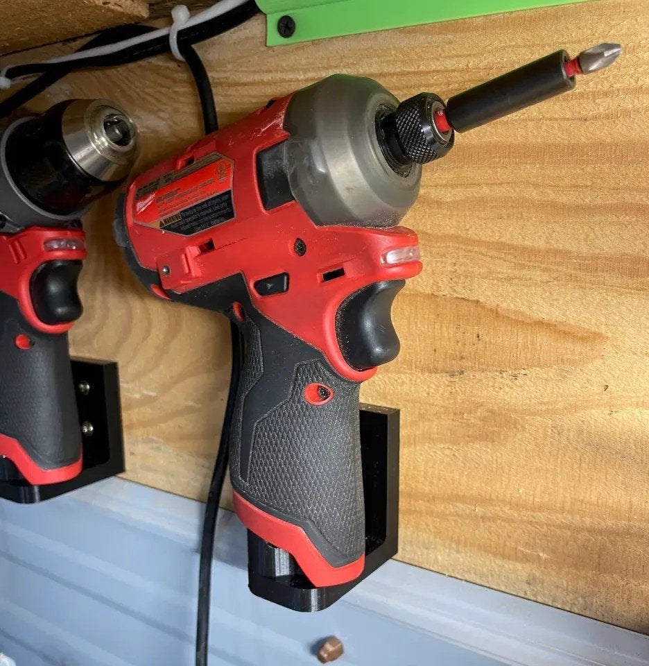 Milwaukee M12 accu schroefmachine houder in 3D geprint, Ophalen of Verzenden