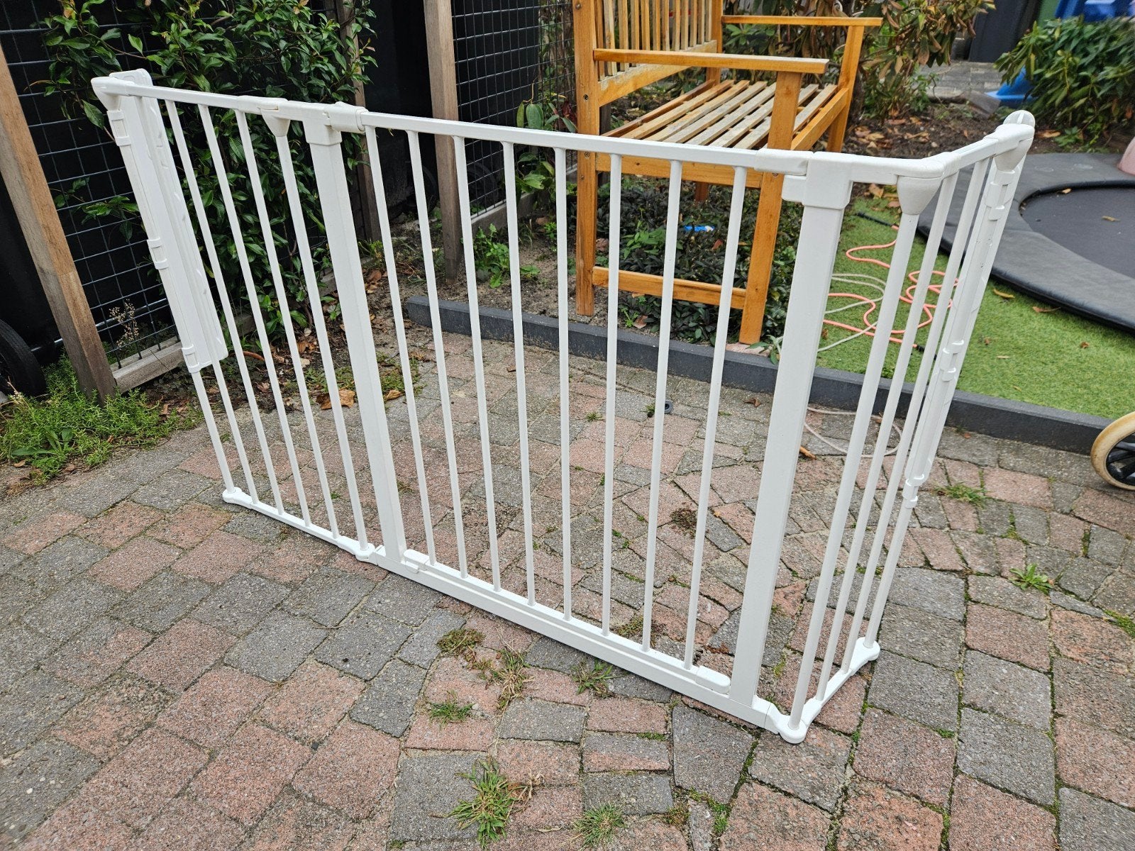BabyDan Flex V traphekje wit - flexibel en modulair, Ophalen, Metaal of IJzer, 115 cm of meer