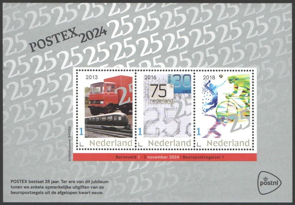 Postzegels Postex Apeldoorn 2024 (1), Ophalen of Verzenden, Na 1940, Postfris