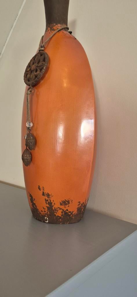 Bruine Vaas van Jama Trade - H 42 cm, Ophalen
