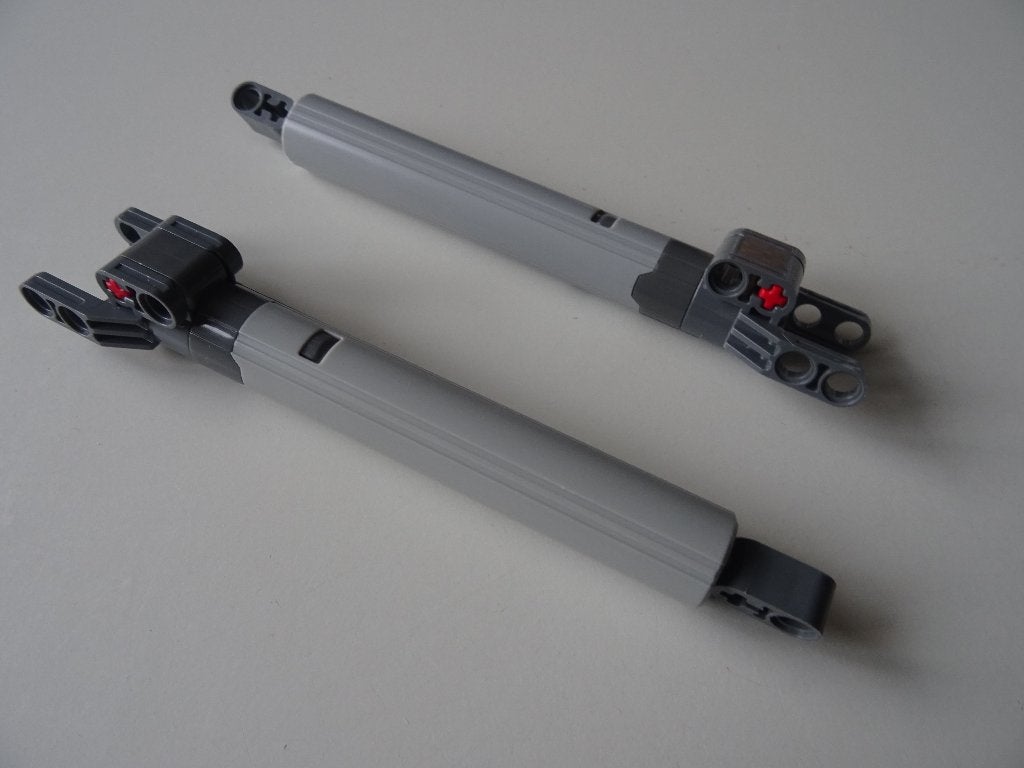 2 technic Lego linear actuator groot, Lego, Ophalen of Verzenden, Zo goed als nieuw, Technic