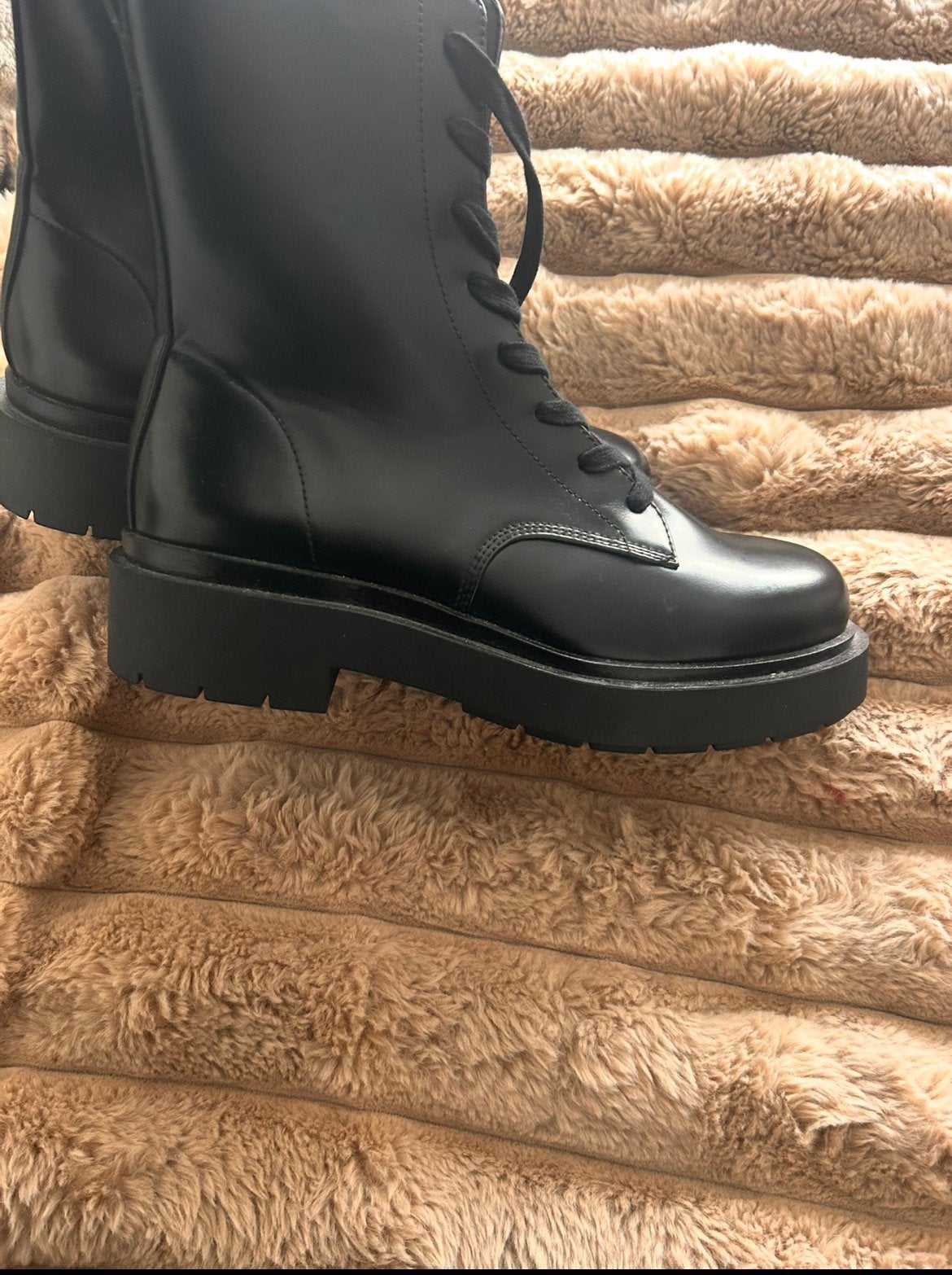 Nieuwe laarzen boots zwart veterboots met binnenrits 41 h&m, Ophalen of Verzenden, Nieuw, Zwart