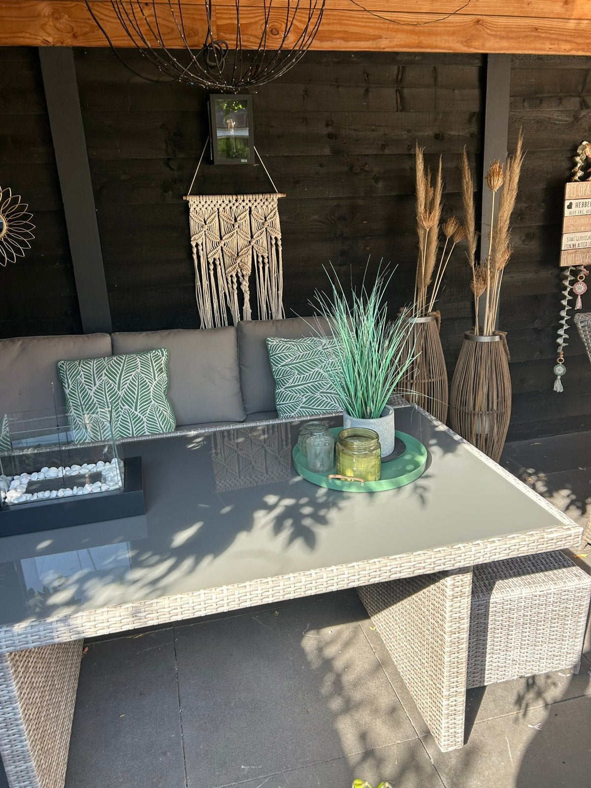 Hoektuinset, Tuin en Terras, Ophalen, Zo goed als nieuw, Rechthoekig, Kunststof