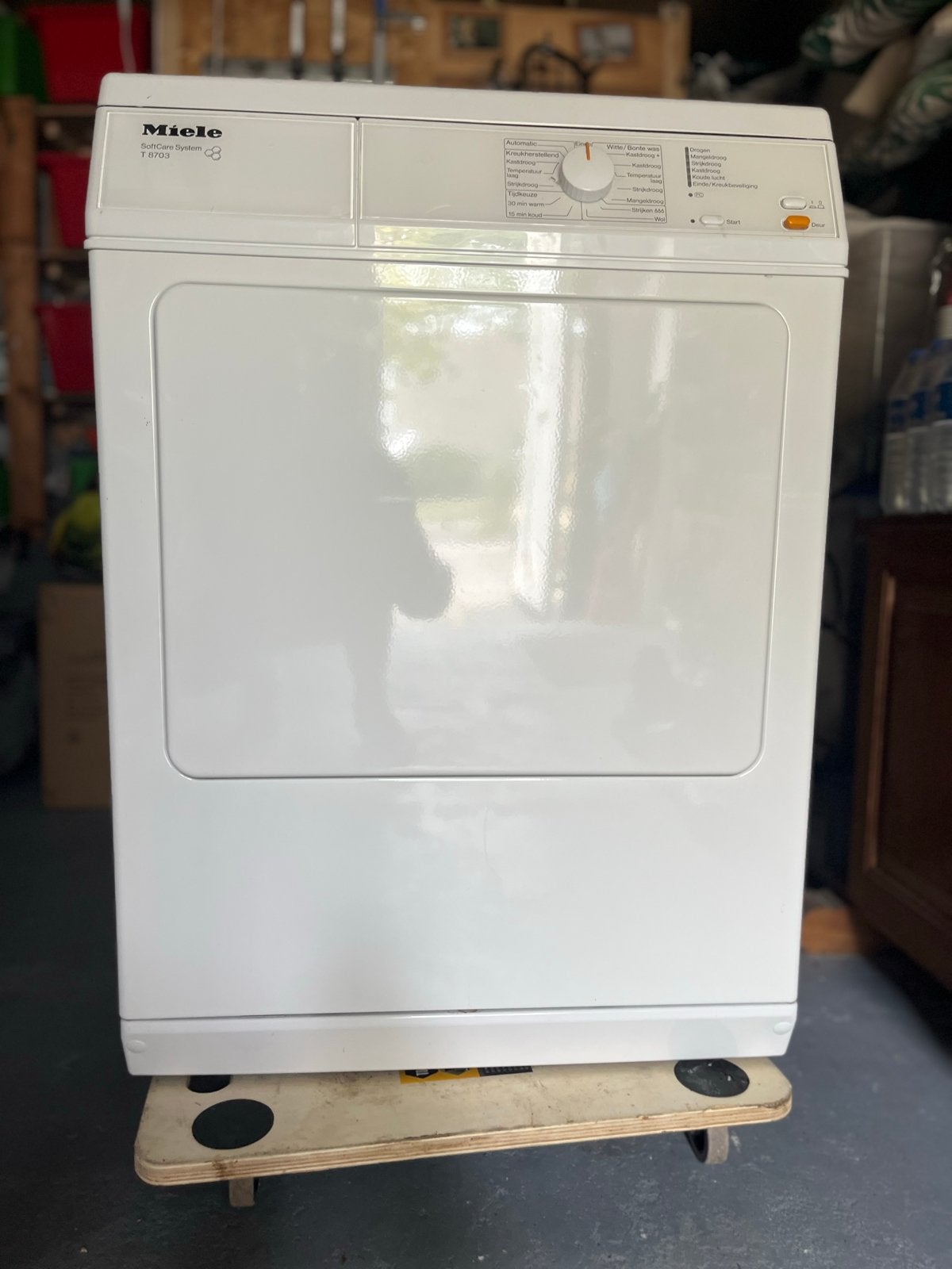 Miele SoftCare System T8703 - droger, Ophalen, 6 tot 8 kg, Gebruikt, Voorlader