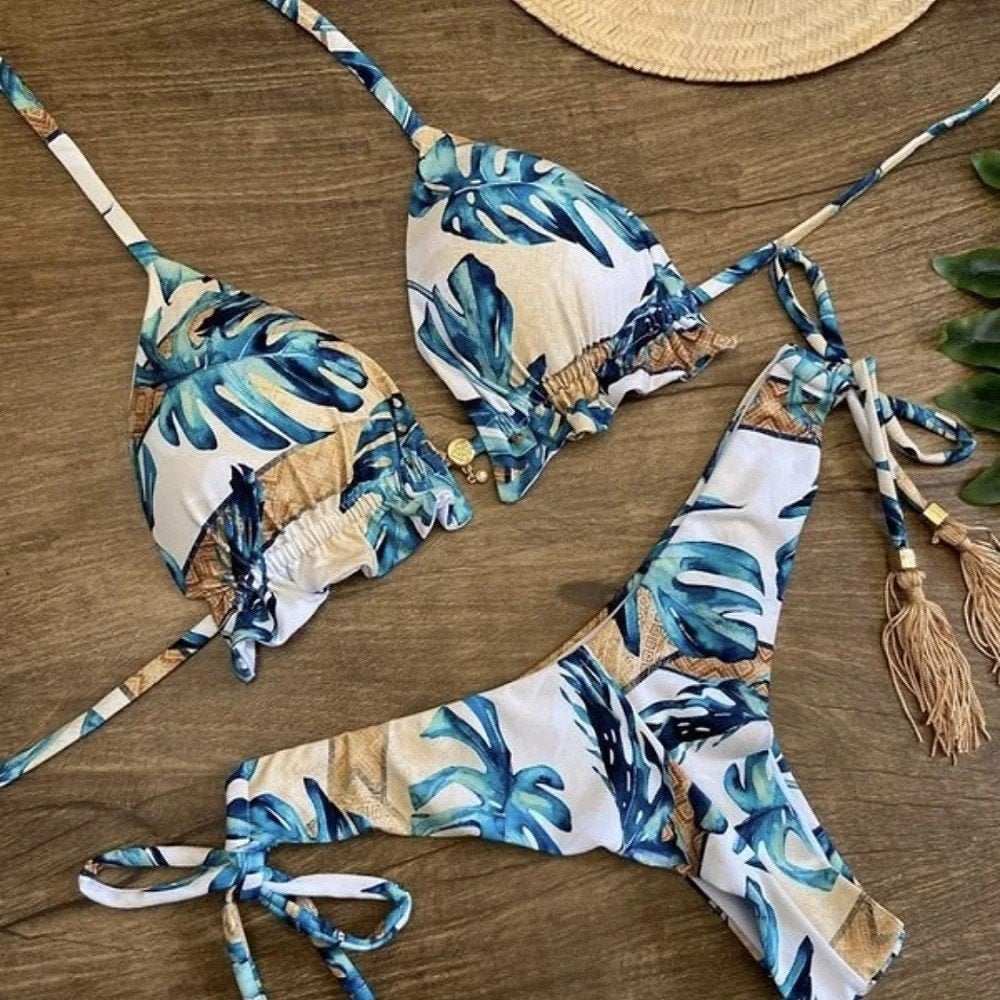 Sexy bikini push up - Met tropisch eiland stijl kleuren, Ophalen of Verzenden, Nieuw, Bikini