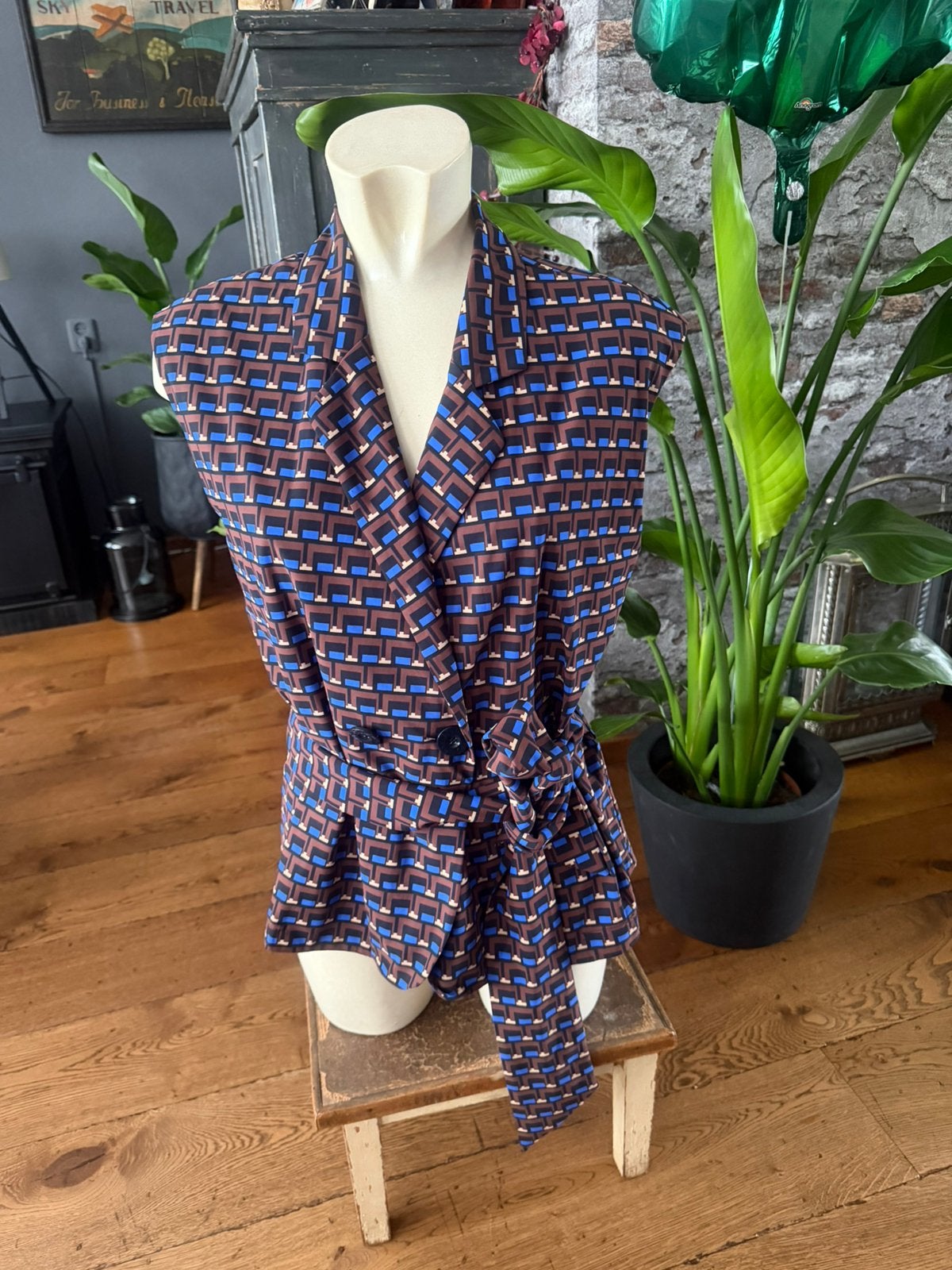 Studio anneloes gilet maat M, travelstof, Overige kleuren, Zo goed als nieuw, Zonder mouw, Ophalen