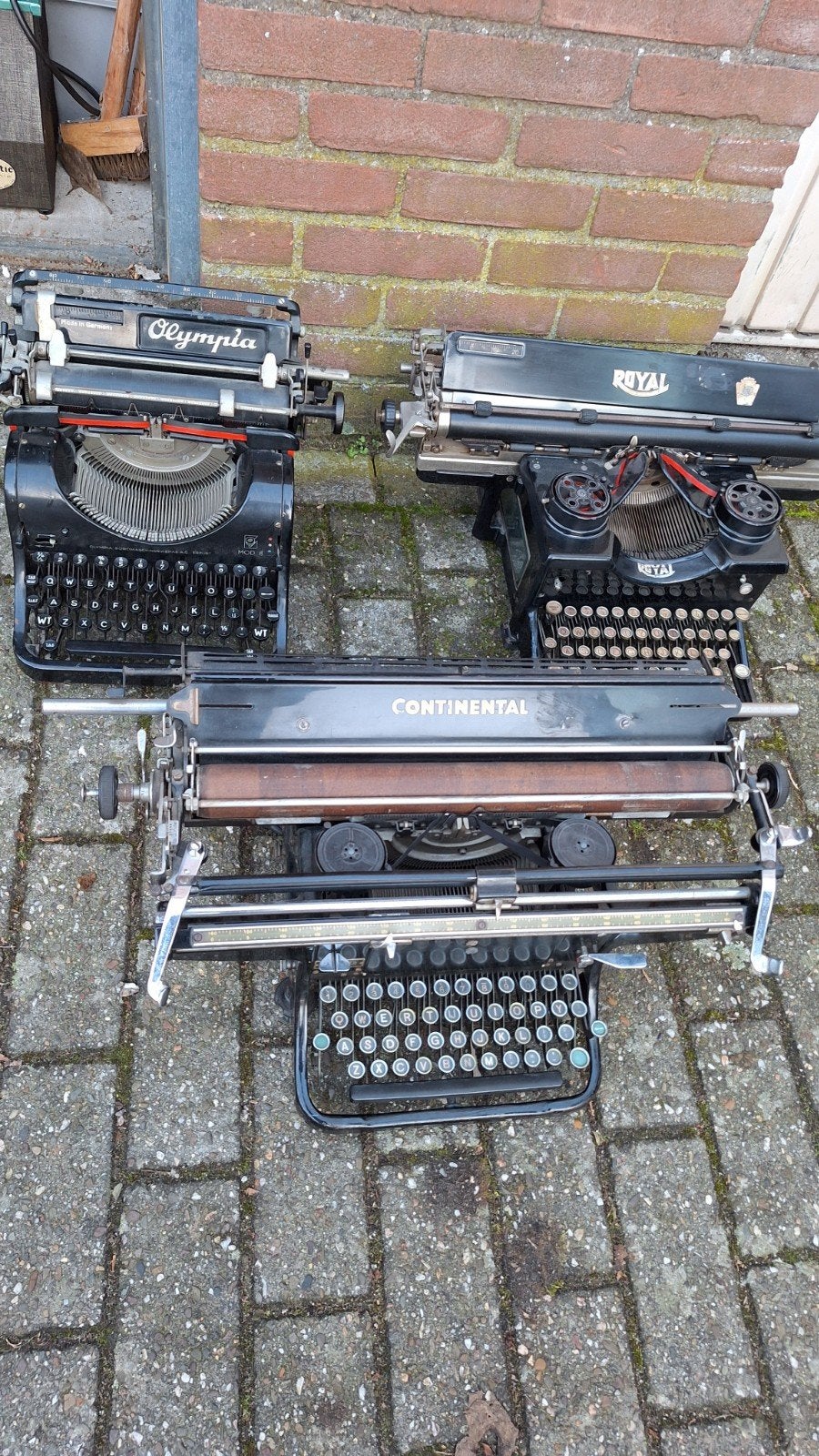 4 antieke type machines, Ophalen, Gebruikt