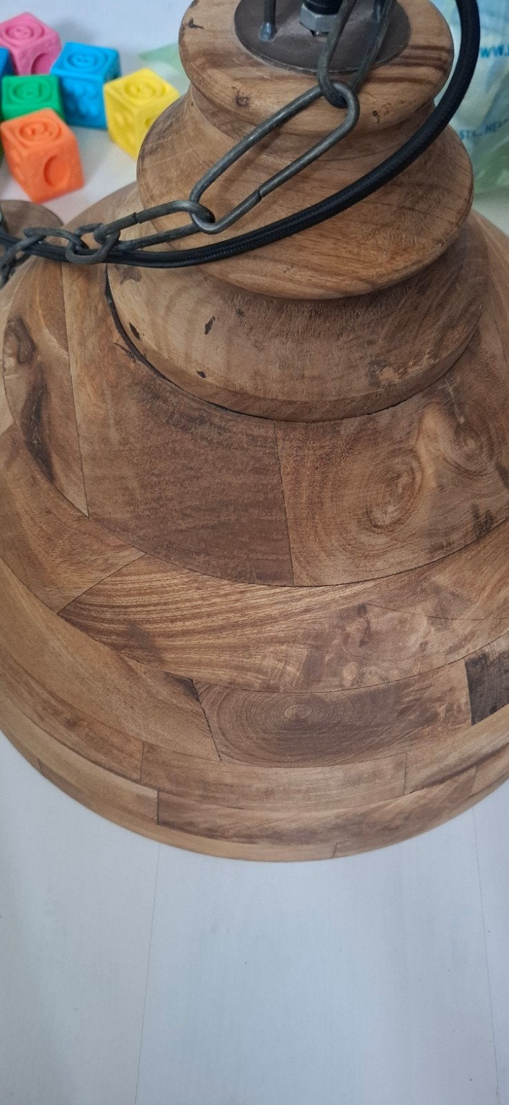 Foto 7 van mooie houten hanglamp