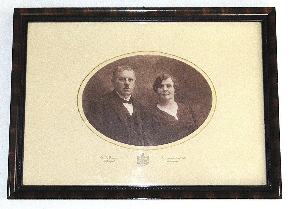 Antiek Portretfoto door fotograaf H.D. Fraenkel, ca. 1910., Verzamelen, Ophalen of Verzenden, Voor 1940, Gebruikt