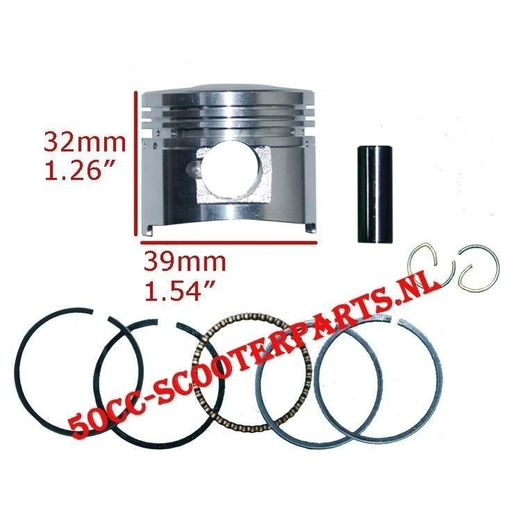 Zuiger GY6 4T chinese scooter 39,00mm 78156, Ophalen of Verzenden