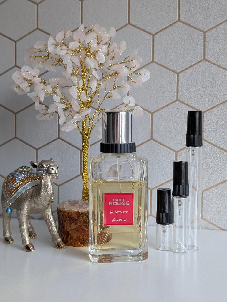 Habit Rouge EDT vintage sample/tester, Sieraden, Tassen en Uiterlijk, Uiterlijk | Parfum, Ophalen of Verzenden, Zo goed als nieuw