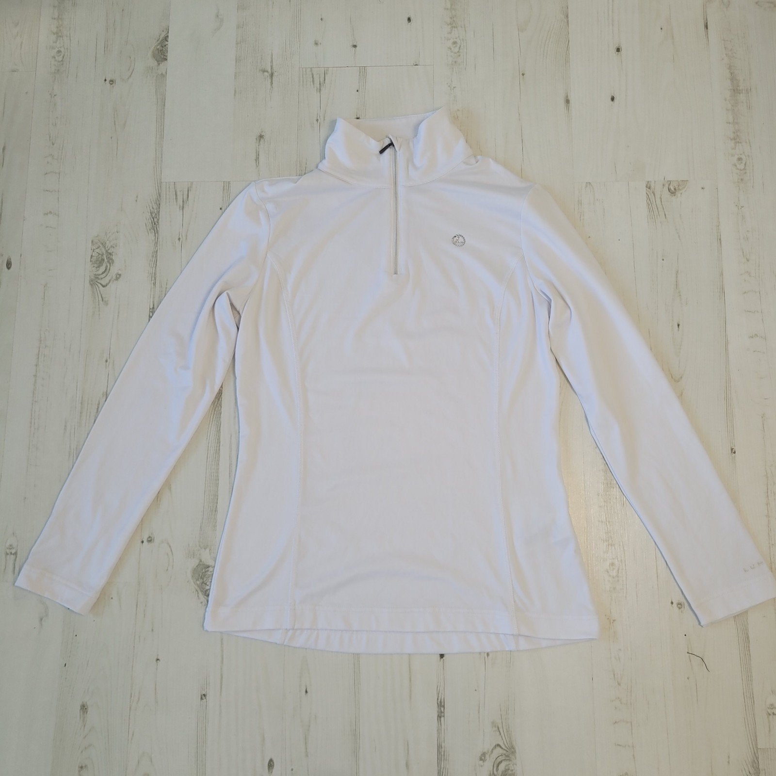 Luhta dames skipully L whit met strass logo, Luhta, Maat 42/44 (L), Ophalen of Verzenden, Zo goed als nieuw