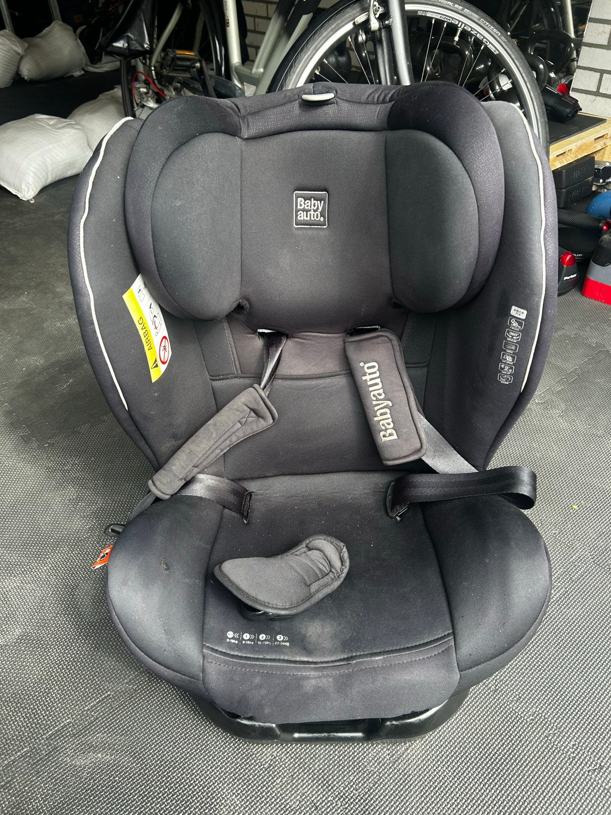 Babyauto autostoel 0-18 kg - Zwart, Kinderen en Baby's, Autostoeltjes, 0 t/m 18 kg, Ophalen, Overige merken, Gebruikt