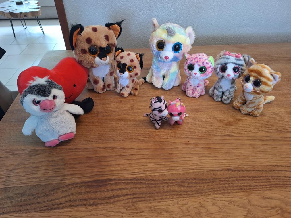 Grote collectie Ty Beanie Boo's knuffels, Eenhoorn, Ophalen of Verzenden, Zo goed als nieuw, Middelgroot (20 tot 80 cm)