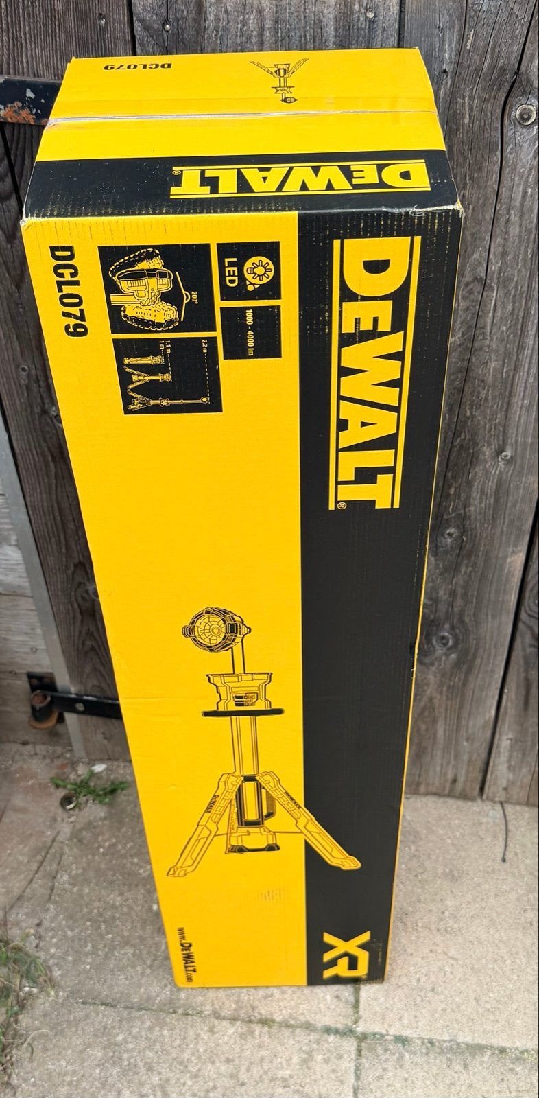 DeWalt DCL079 XR LED Bouwlamp op Statief - Nieuw in Doos