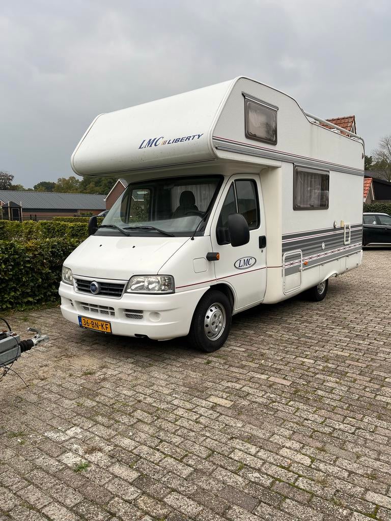 Fiat LMC Alkoof Camper - Nieuwe APK en banden, Caravans en Kamperen, Campers, Alarm, Alkoof, Fiat, Luifel