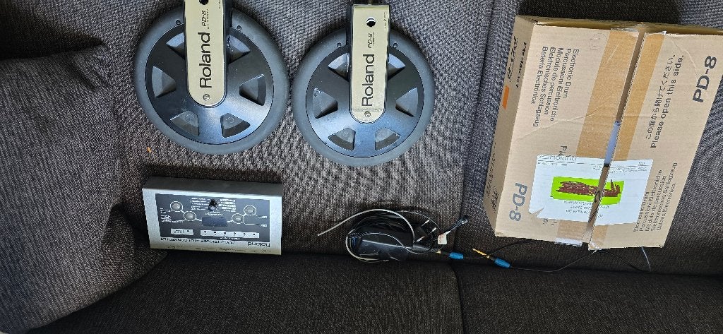 3x Roland pd-8 drumpads  en roland tmc-6 trigger module, Ophalen of Verzenden, Zo goed als nieuw, Drums of Percussie
