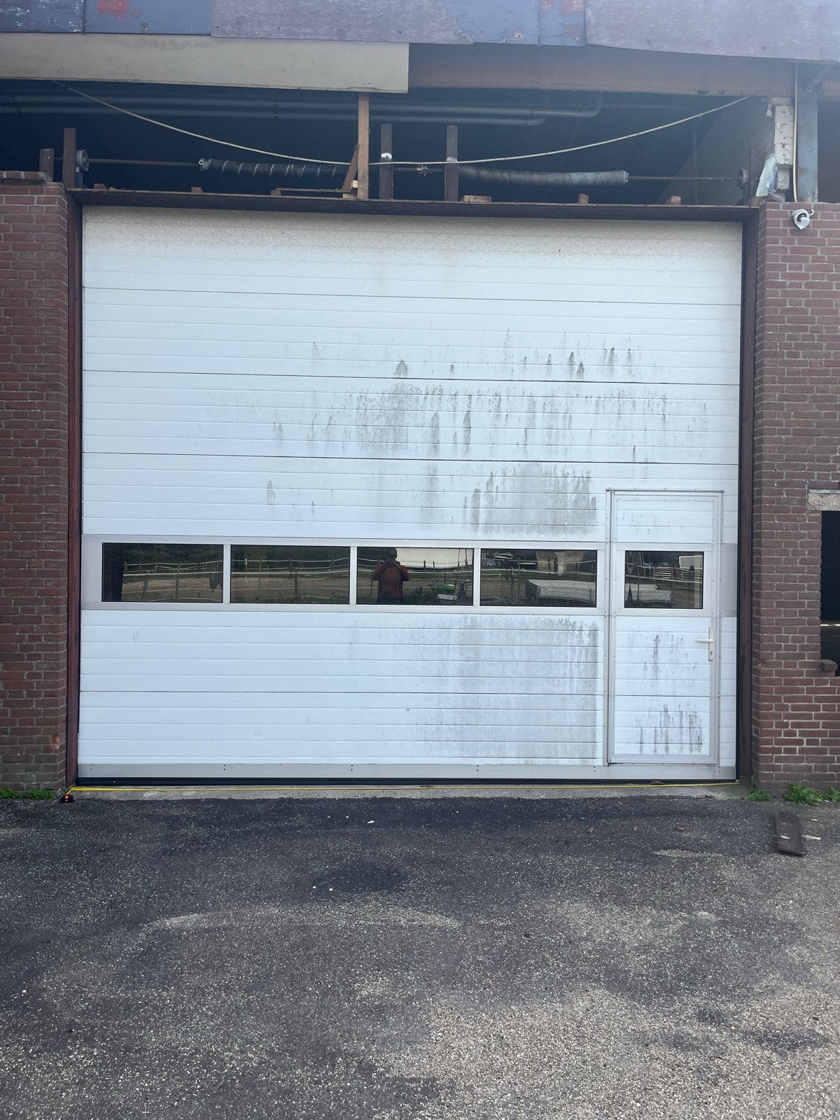 Electr. Overheaddeu loopdeur, 500x430cm, werkt naar behoren, Doe-het-zelf en Verbouw, Ophalen, Gebruikt, Garagedeur, Metaal