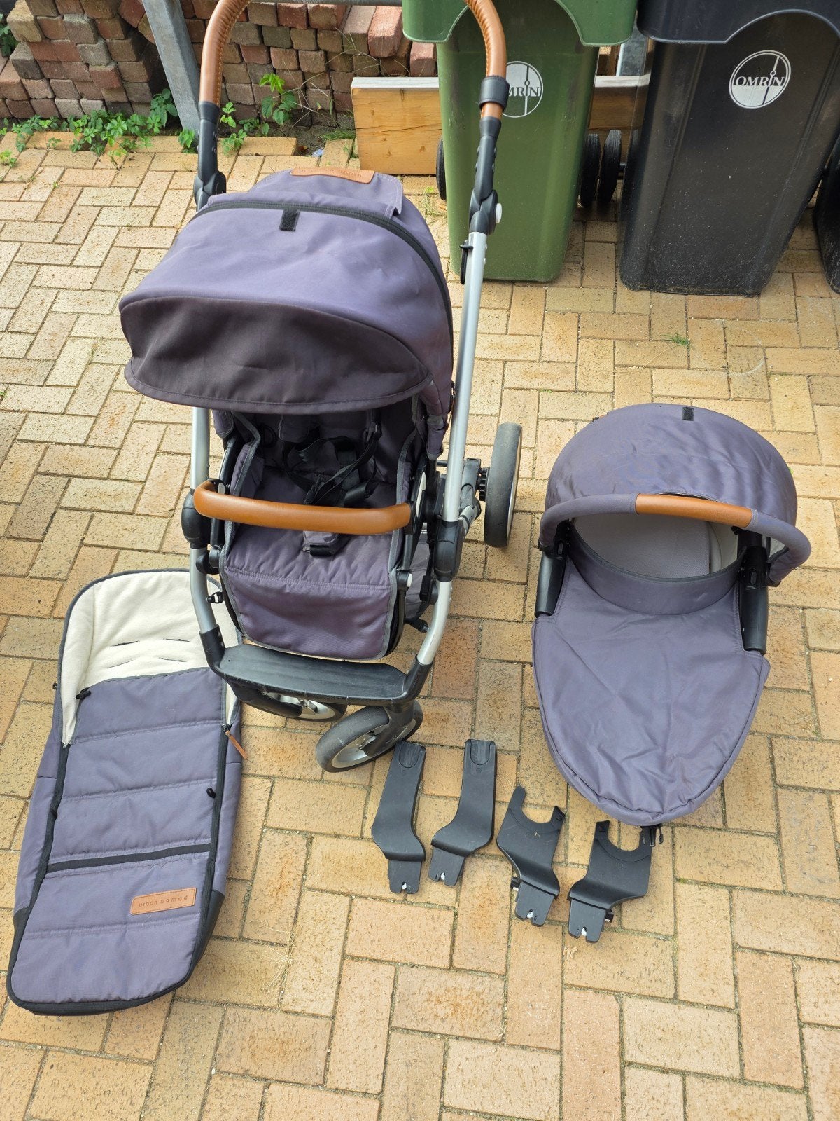 Kinderwagen mutsy urban nomad inclusief bak en voetenzak, Ophalen, Gebruikt, Mutsy