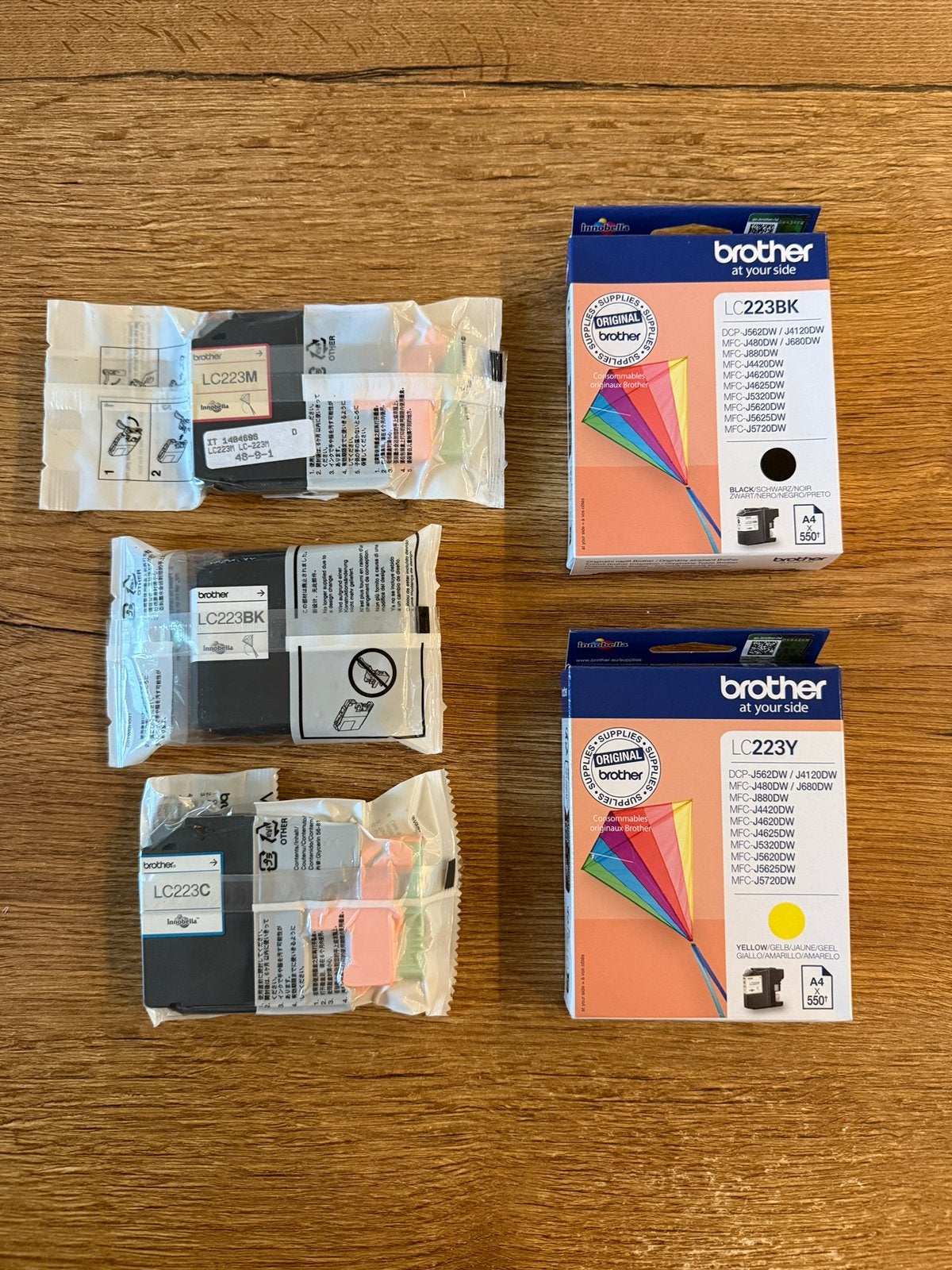 5x cartridge Brother, Computers en Software, Printerbenodigdheden, Verzenden, Nieuw, Cartridge