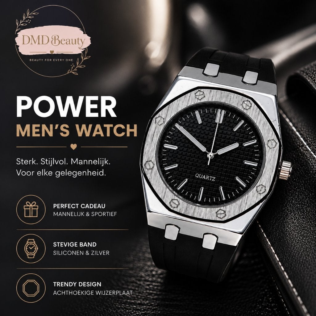 Power Men's Watch – Luxe Herenhorloge , Oriflame, Ophalen of Verzenden, Nieuw, Polshorloge, Overige merken