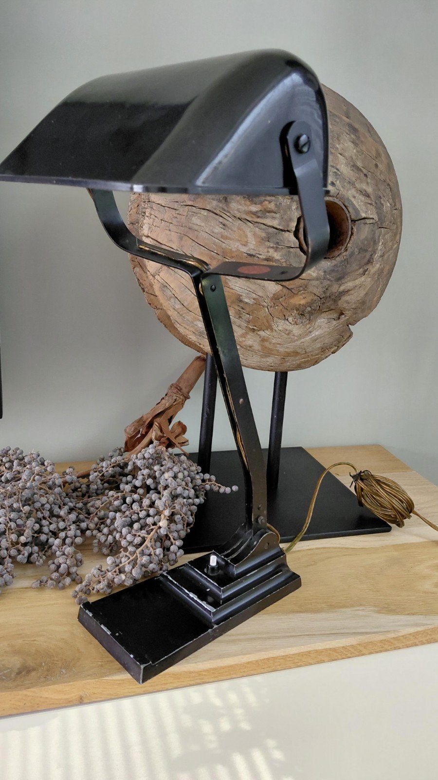 Vintage ERPE bureaulamp, model 52, zwart, Ophalen of Verzenden