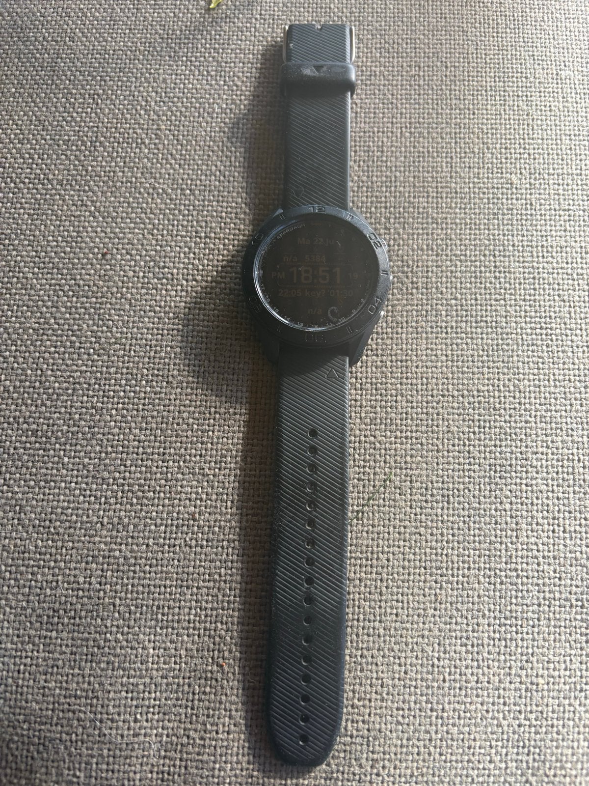 Garmin Approach S60 GPS Golfhorloge, Sieraden, Tassen en Uiterlijk, Sporthorloges, Afstand, Zwart, Ophalen of Verzenden, Zo goed als nieuw
