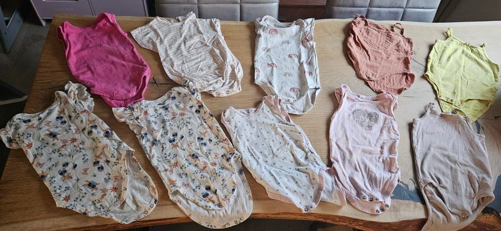 Rompers meisje zomer mouwloos/mini mouwtje maat 74/80, Ophalen of Verzenden, Gebruikt