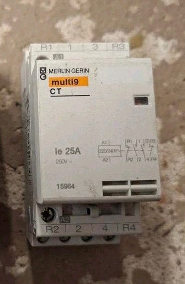 Merlin Gerin Contactor 25A (15964) - 2NO/2NC, Gebruikt, Schneider Electric Merlin Gerin, Overige typen, Ophalen of Verzenden