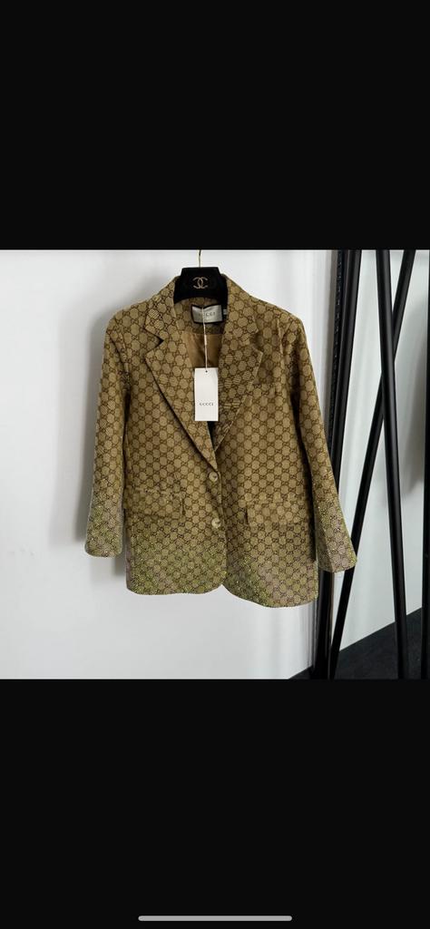 Gucci blazer op bestelling (maat S/M/L, Kleding | Dames, Ophalen, Nieuw, Maat 38/40 (M), Bruin