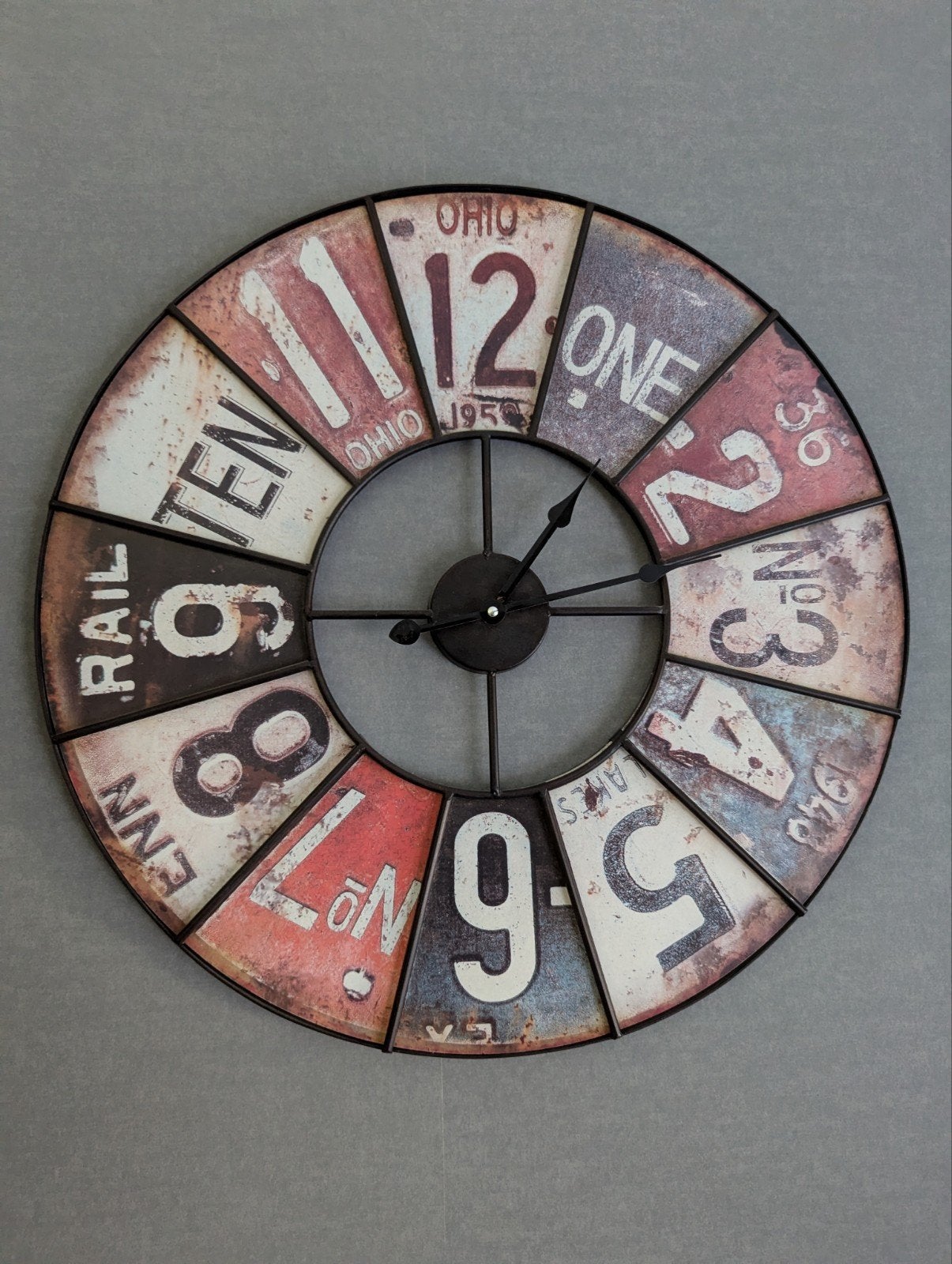 Grote vintage wandklok, Ophalen, Wandklok