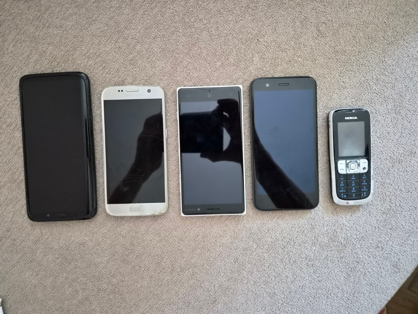 Diverse gebruikte mobiele telefoons: S9+, S7, Nokia, HTC, Gebruikt, Overige modellen, Ophalen of Verzenden, Zonder simlock