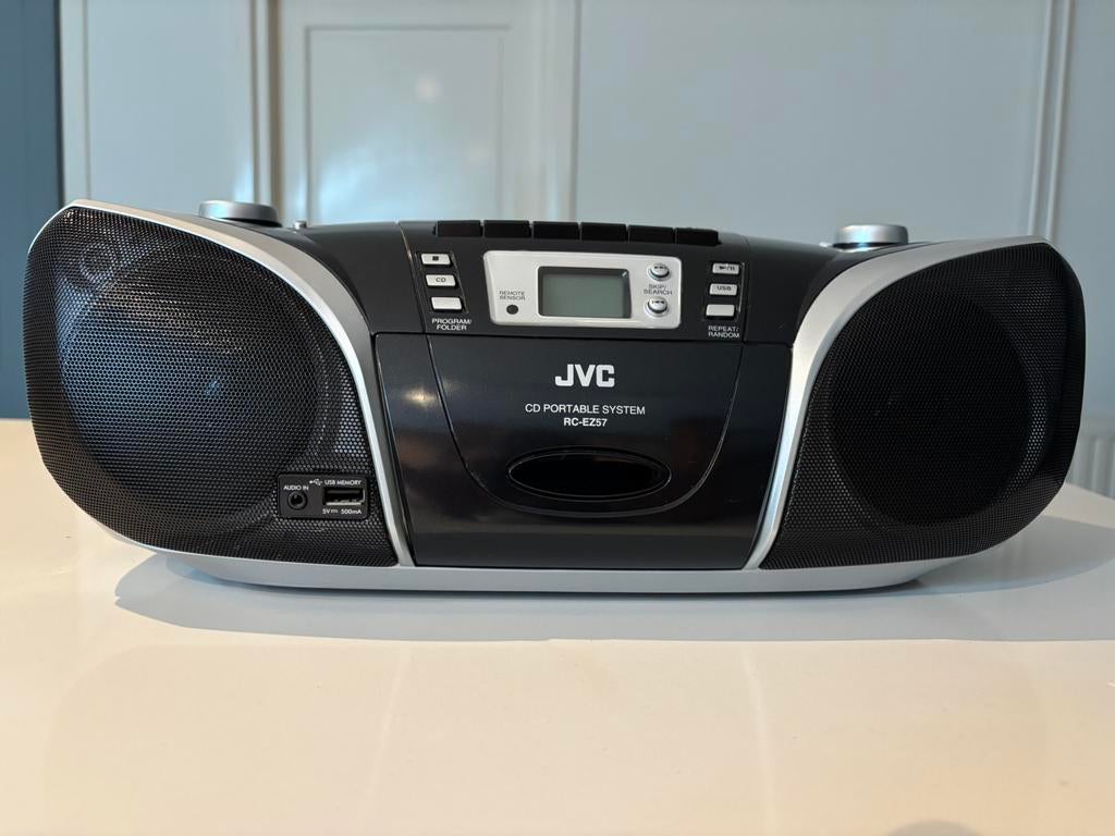 Draagbaar audiosysteem - boombox - JVC RC-EZ57, Ophalen, Zo goed als nieuw, Radio, Met cd-speler