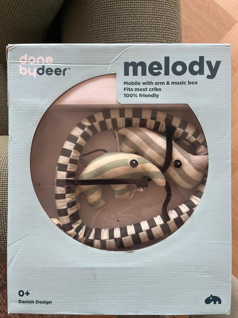 Done by Deer Melody Mobiel met muziekdoos en arm, Ophalen of Verzenden, Zo goed als nieuw