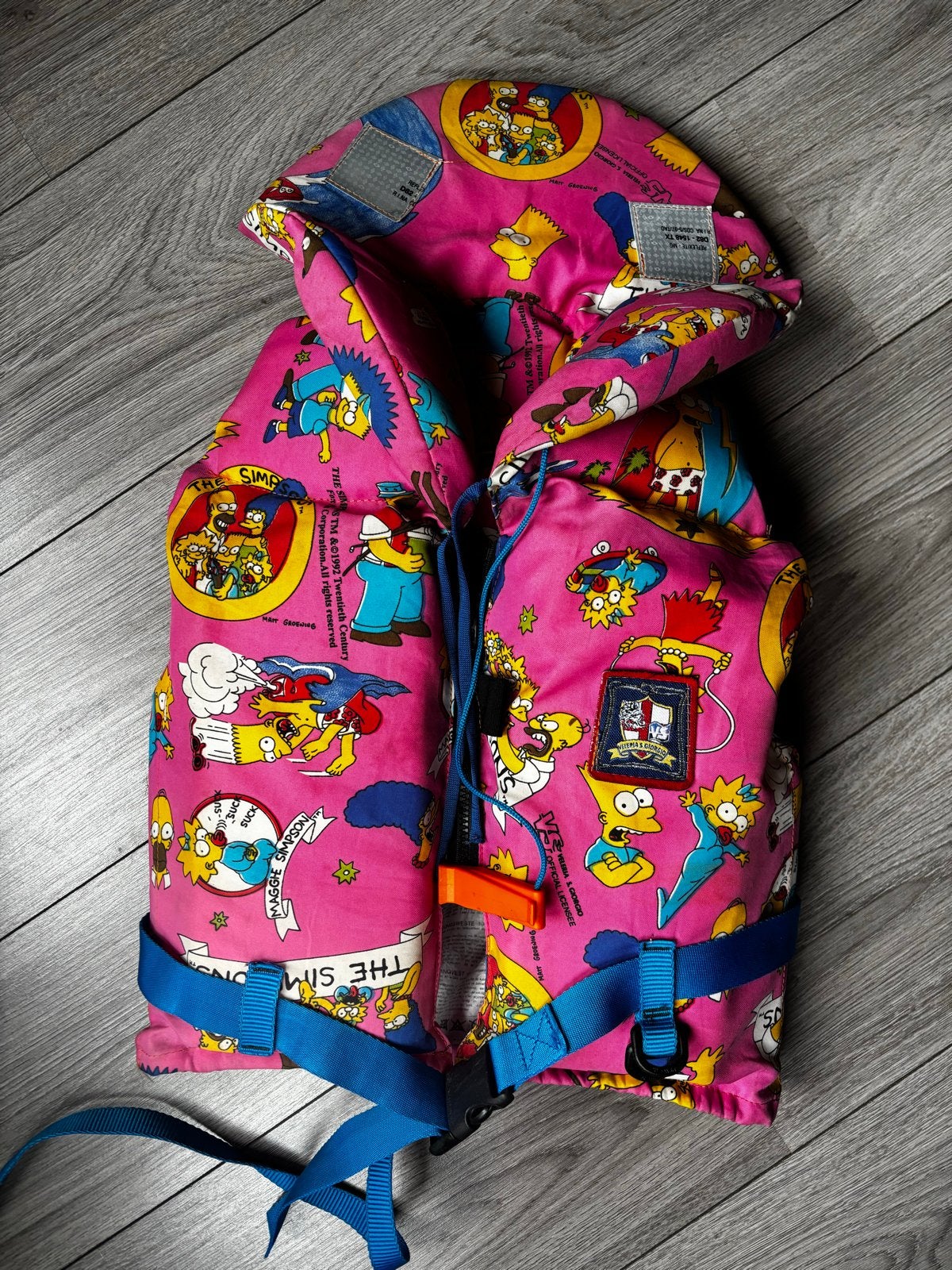 Zwemvest "The Simpsons" Maat S (20-30kg), Watersport en Boten, Ophalen of Verzenden, Gebruikt, Overige typen