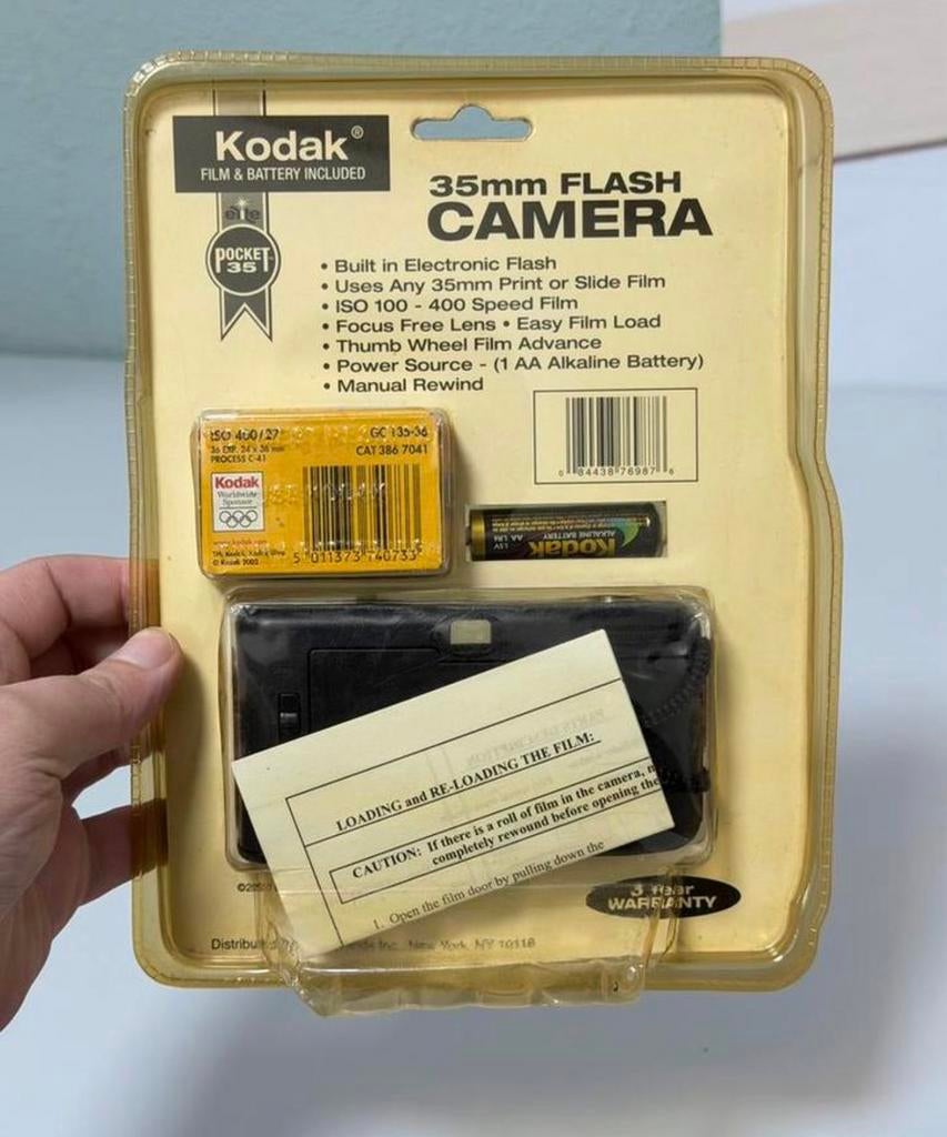 Kodak 35mm Flash Camera – Vintage 2001 – Nieuw & Sealed !, Compact, Nieuw, Ophalen of Verzenden, H