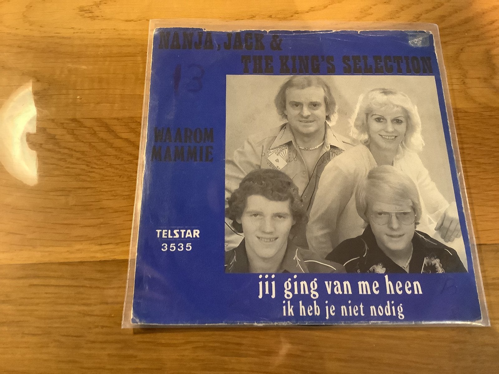 Nanja, Jack & the King’s Selection.  Single .  Telstar 3535., Cd's en Dvd's, Ophalen of Verzenden, Gebruikt, Overige formaten