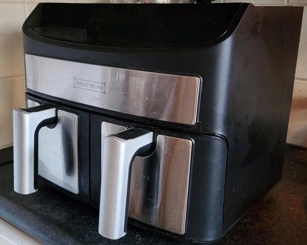 Goedwerkende Royalty line Airfryer XXL - Dubbele Airfryer, Ophalen of Verzenden, Zo goed als nieuw, Airfryer XXL, 1500 gram of meer