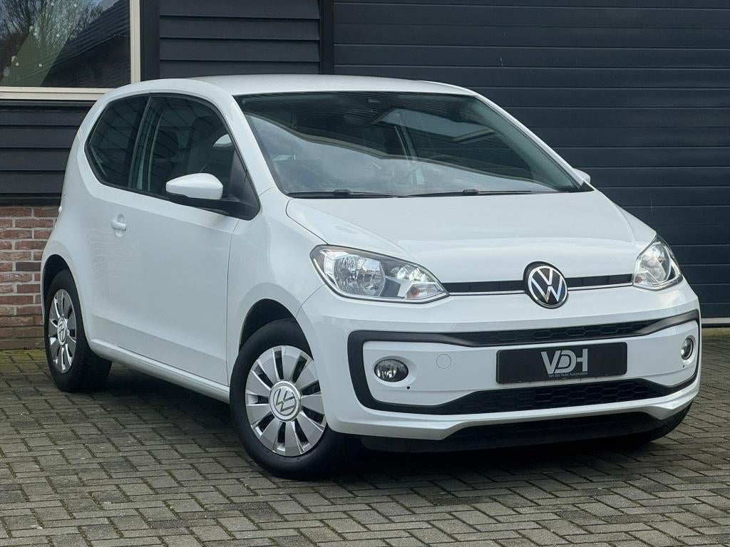 VW UP 1.0 Up! Camera, Cruise, Stoelverw., Parkeersens., BTW, Auto's, Volkswagen, Voorwielaandrijving, Stof, 60 pk, Wit
