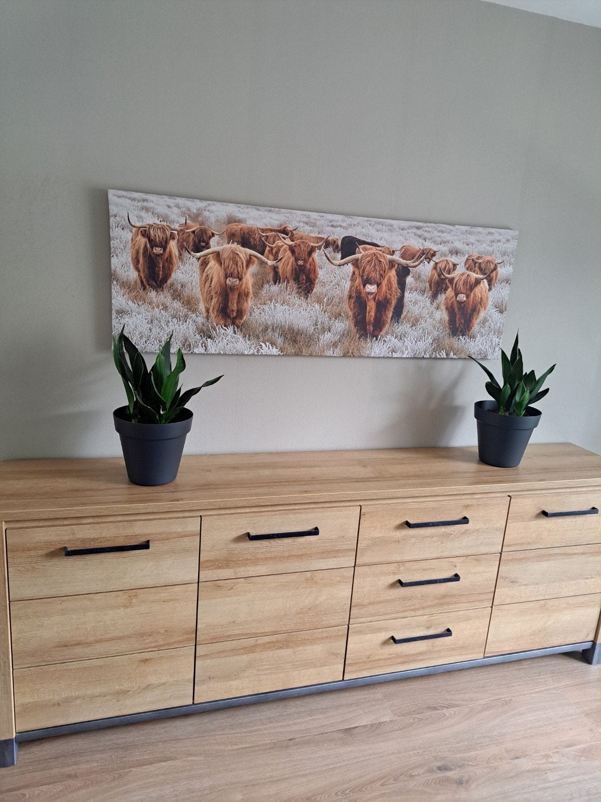 Mooie licht eiken dressoir finn Leenbakker., Huis en Inrichting, Ophalen, Zo goed als nieuw, 25 tot 50 cm