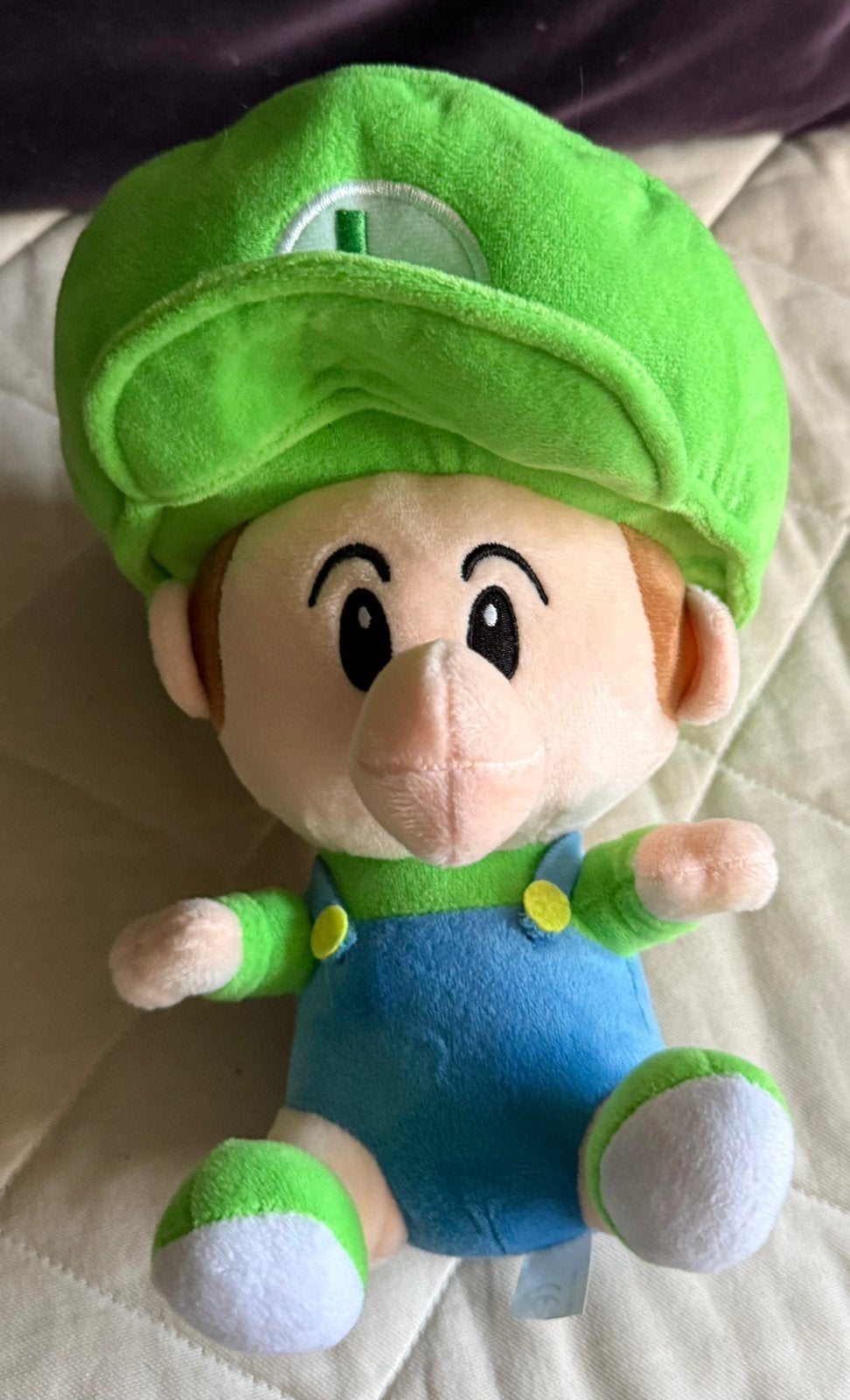 Baby Luigi knuffel, Ophalen of Verzenden, Zo goed als nieuw, Overige typen